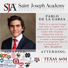 Saint - 🎓Senior Spotlight: Pablo De La Garza will be attending ...