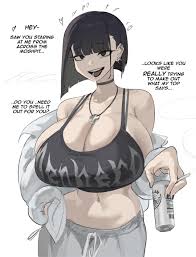 goth (booruguru), booruguru, 1girls, belly, belly button - Rule 34 World