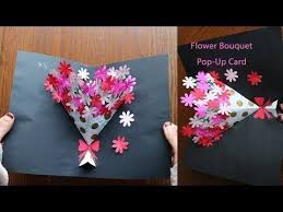 Materials for origami valentine card. Sakura Pop Up Card Tutorial Free Pattern Youtube Pop Up Flower Cards Diy Pop Up Cards Flower Cards