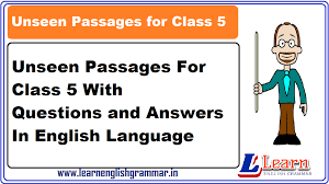 So, here i am providing english comprehension questions for bank exams and ssc. Unseen Passage For Class 5 In English With Questions And Answers