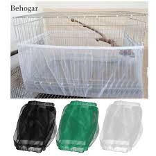 Bird Cage Seed Catcher Australia Behogar 17 20 33cm High Soft Ventilated Mesh Pet Bird Cage Net Seed Catcher Guard Cover Shell Skirt Decoration Bird Supplies Pet Bird Cage Bird Supplies Pet Bird