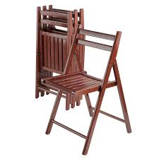 Winsome Wood Robin 4 Pc Folding Chair Set Walnut Multiple Finishes Walmart Com In 2020 Wood Folding Chair Wooden Folding Chairs Folding Chair