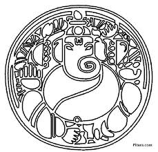 Hindu deity with three heads. Lord Ganesha Coloring Pages For Kids Pitara Kids Network