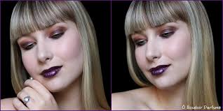 Mon look #ForeverKissable n°2 : bouche violette & touche de doré [RDVBeauté]