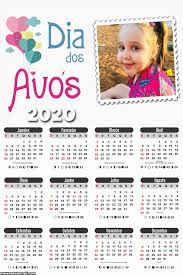 Dia dos avós próximos anos. Calendario Dia Dos Avos 2020 Foto Molduras