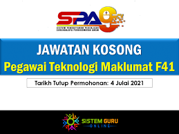 Let me introduce, i'm uitm's student. Jawatan Kosong Pegawai Teknologi Maklumat F41