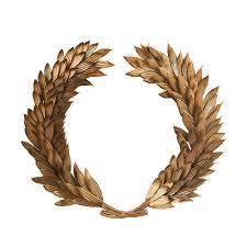 Vgia green leaf eucalyptus wreath for festival celebration front door/wall/fireplace laurel/eucalyptus hanger home relaxed decor 4.5 out of 5 stars 1,096 $16.99 $ 16. Metal Laurel Wreath Wall Decoration In Antiqued Gold Finish Laurier Blanc Unique Home Decor From Around The World