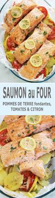 Paves De Saumon Sur Lit De Pommes De Terre Fondantes Au Four Recette Plats Complet Recette De Plat Recette Saumon