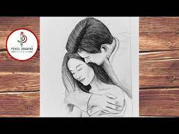 See more ideas about couple drawings, cute couple drawings, romantic drawing. Romantic Love Pencil Sketch Step By Step Husband And Wife Drawing Youtube Love Pencil Sketch Painting Art Projects Figure Sketching