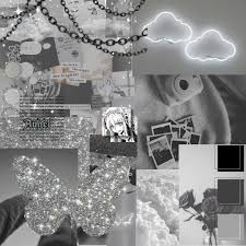 Photo wall, aesthetic posters, collage kit (50 set 4x6 inch). Aesthetic Grey Collage Wallpaper Wallpaper Cave