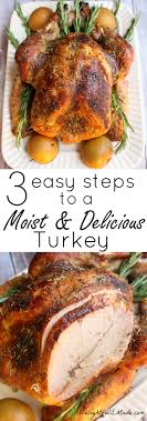 3 Easy Steps To A Moist And Delicious Turkey Delightful E Made Turkey Recipes Thanksgiving Thanksgiving Recipes Turkey Recipes