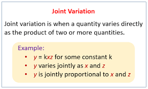 Joint Or Combined Variation Solutions Examples Videos Worksheets Games Activities