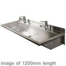 2400mm stainless steel wash trough