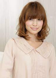 Medium Length Japanese Hairstyle Asian Hair Asian Short Hair Medium Curly Hair Styles