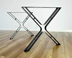 The process of making table legs is through the metal casting process. Metal Desk Legs Xz Shape Table Legs Industrial Legs Modern Steel Table Legs