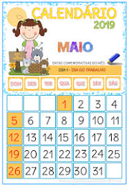 Calendario Para Educação Infantil Para Imprimir Calendarios 2019 Calendarios Infantis Calendario Escolar Educacao Infantil