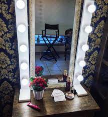 How To Put Lights Around A Mirror Makeup Table Vanity Hollywood Mirror Light Makeup