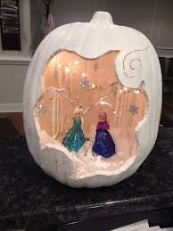 My Frozen Pumpkin Styrofoam Pumpkin From Michael S Some Clearance Beaded Necklaces Figurines F Pumpkin Decorating Contest Disney Pumpkin Character Pumpkins