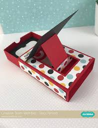 Less material required but the fantastic card is ready to make others happy. Pop Up Drawer Card Lori Whitlock