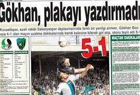 Kocaelispor ile sakaryaspor'un oynayacağı final karşılaşmasında kazanan takım gelecek sezon tff 1. Tarihte Bugun Bilerek Kendi Kalesine Atti Medyabar