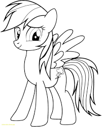 Coloring Page My Little Pony Coloring Pages Rainbow Dash