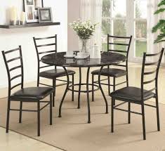 Black Metal Dining Chairs Glass Round Dining Table Glass Dining Table Dining Table Chairs