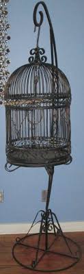 Second Hand Bird Cages For Sale Near Me Vintage Wrought Iron Bird Cage Birdcage With Stand 6ft Large Black Pick Up Only Bird Cage Decor Antique Bird Cages Vintage Bird Cage