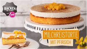 Milchreistorte Mit Pfirsichen Backen Mit Globus Sally 102 Youtube