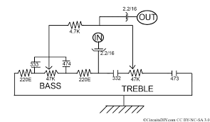 Bass cut / treble cut tone circuit. Bass Treble Control Without Any Ic Transistor Circuits Diy