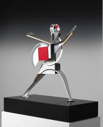 Henry Milner, after El Lissitzky The New Man, (2009) Wood, metal,  plexiglass, acrylic Collection Van Abbemuseum, Eindhoven Reconstructed  after the original design by El Lissitzky, c.1923