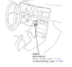 A relay is an electrically operated switch. I Have A Honda Accord V6 Engine Car Turns Over But The Engine Won T Start It Is In Our Garage Right Now And I Have