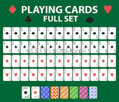Poker deck illustrations & vectors. Spielkarten Volldeck Fur Poker Black Jack Sammlung Mit Einem Stock Vektorgrafi Crushpixel