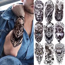 Maybe you would like to learn more about one of these? Lion Wolf Tiger Owl Snake Temporary Tattoo Black Forest Demon Eye Tatoos Sticker For Men Kids Women Fake Tribal Totem Diy Tattoo Temporary Tattoos Aliexpress