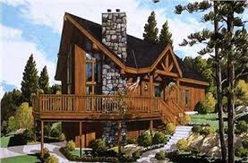 Autumn place is a small cottage house plan with a walkout basement that will work great at the lake or in the mountains.you enter the foyer to a vaulted family, kitchen and dining room. Cabin Plans Log Home Plans The Plan Collection