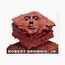 Robert Brownie Jr." Sticker for Sale by blakethewizz