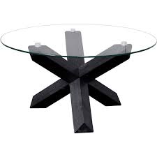 If you have a material of choice, look through a wide range of tables in different materials like marble, glass, wood. Sala Glass Top Round Coffee Table Table 80 Cm Diameter Black Bohemio Furniture