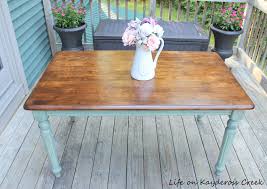 A wash will add color without sacrificing the visual interest of the wood's texture; Thrift Store Table Makeover Color Wash Paint Technique Life On Kaydeross Creek
