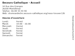 Plan d'accès banque populaire montelimar entreprises. á… Secours Catholique Accueil Horaires D Ouverture 14 Rue Des Granges A Montelimar