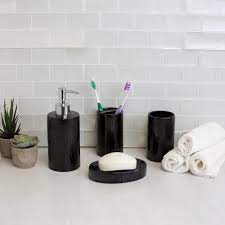We did not find results for: High Gloss Textured Ceramic Modern 4 Piece Bath Accessory Set In Black