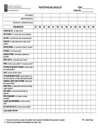 4.6 (140) as low as $2,999 / $55 mo usd. Tractor Maintenance Checklist Fill Out And Sign Printable Pdf Template Signnow