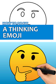 How To Draw A Thinking Emoji Easy Drawings For Kids Emoji Drawing Emoji Art