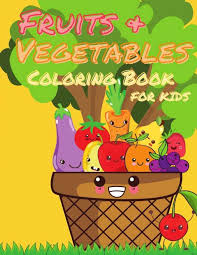 Vegetables coloring pages free coloring pages. Fruits And Vegetables Coloring Book For Kids Happy Coloring Buch Jpc