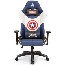 Once assembled, the chairs sit up high and are beautifully nerdy. Neo Chair Marvel Captain America Iron Man Super Premium Pc Racing Game Chair Wayfair Gaming Chair Marvel Room Racing Chair