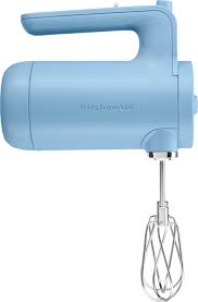 Manual egg beater stainless steel spring coil coffee milk hand whisk mixer egg foamer egg cream stirring kitchen tools. Kitchenaid Khmb732vb 7 Speed Cordless Hand Mixer Blue Velvet Khmb732vb Best Buy