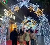 Outdoor Decorative Large LED Christmas 3D Star Arch Motif ...
