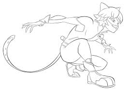Download or print for free. Coloring Pages Miraculous Ladybug And Cat Noir Print A4 Coloring Home