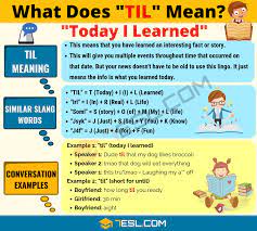 Til Meaning What Does The Acronym Til Stand For 7esl Text Conversations English Lessons English Expressions