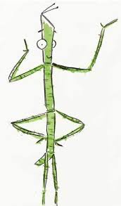 How To Draw A Stick Insect Booktrust Comic cartoon farmer leaning on walking stick. how to draw a stick insect booktrust