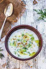 Cold Cucumber Yogurt Soup Recipe Vegetarian Soup Recipes Delicious Soup Cucumber Yogurt