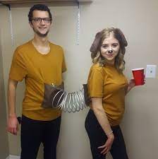 Diy Couple Halloween Costume Slinky Dog From Toy Story Halloween Costumes Diy Couples Couple Halloween Costumes Cute Halloween Costumes